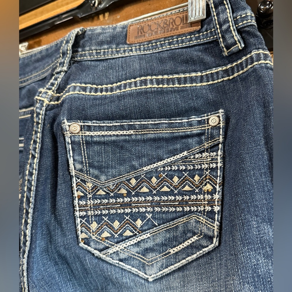 Rock & Roll Cowgirl Blue Boot Cut Jeans